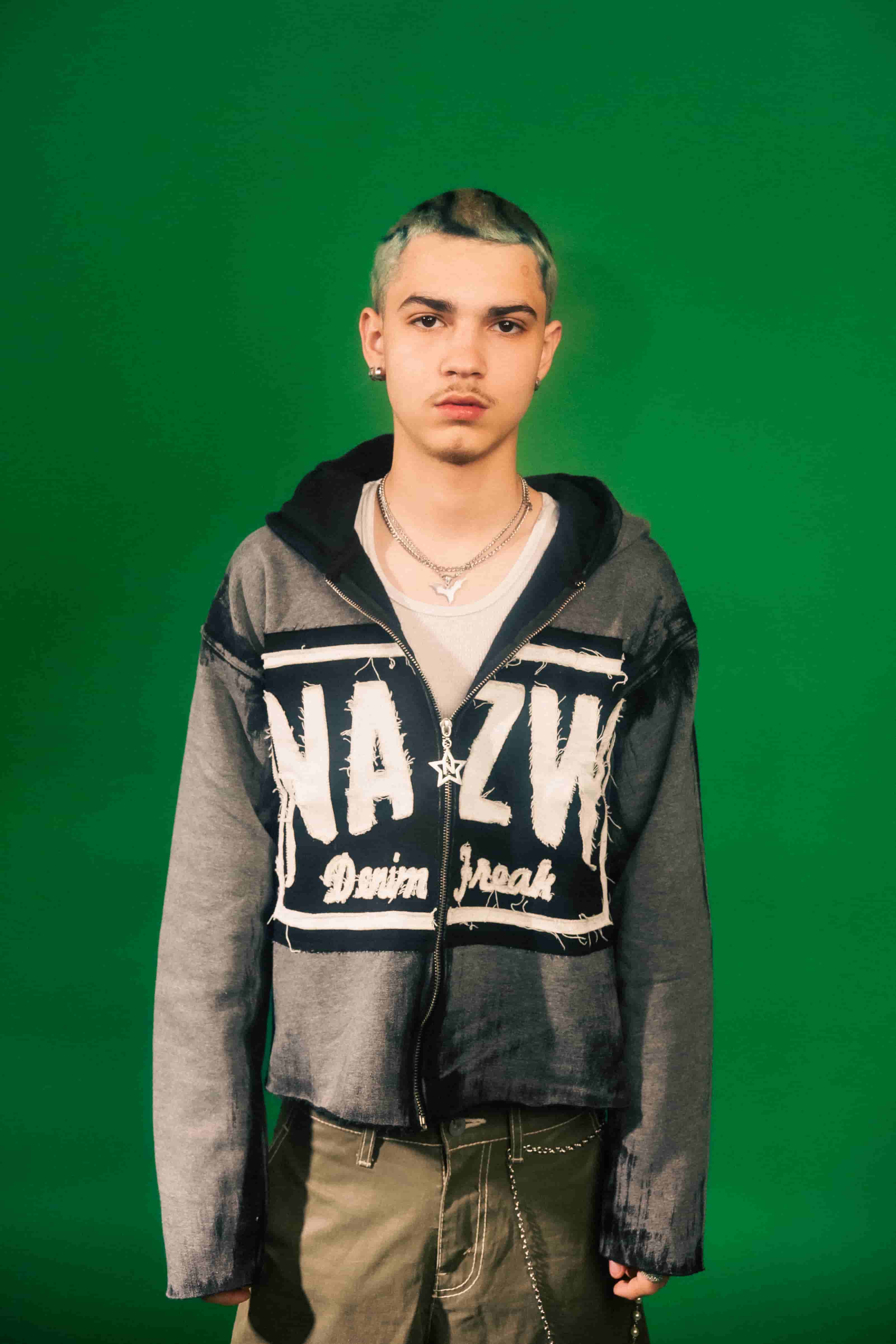 DENIM BLACK HOODIE